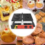 110v 220v AM-02CO Non Stick Pan Animal Shaped Hello Kitty Ice-cream Waffle Cone