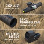OEM / ODM Green Laser Beam Holographic Rifle Scope Combo ​4-In-1