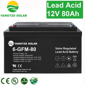 Wholesale High Performance 12V 80Ah AGM Battery AGM Deep Cycle RV Battery 14.4V~14.7V from china suppliers