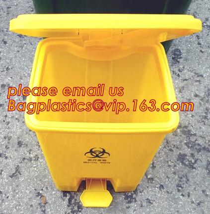 50L Street Stand Sanitary Waste Garbage Collected Plastic Trash Bin, 240 L trash