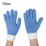 Fluffy Car Detailing Tools 15x25cm Soft Microfiber Finger Glove Elastic Tape