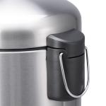 Silver Stainless Steel Pedal Bin with Sustainable Waste Management and 5L