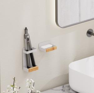 Wholesale Magnetic Attraction Shower Rack Bathroom Organizer With Soap Dish No Drilling from china suppliers