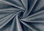 165GSM 100% Polyester Lightweight Velvet Fabric T Grain Charcoal Grey Color