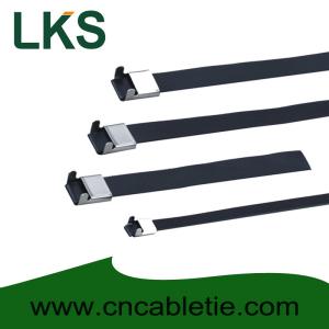 Wholesale 8×350mm L Type PVC coated stainless steel cable tie from china suppliers