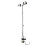 4x120W LED mounted vehicle roof mount telescopic mast night scan light tower