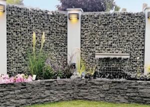 Wholesale 75mmx75mm Welded Mesh Gabions Baskets With Stone For Garden Decoration from china suppliers