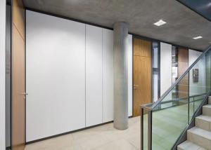 Wholesale Sound Insulated Demountable Solid Partition System 18mm Thick MDF Timber Wood from china suppliers
