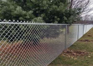 Wholesale 25-100mm Chain Link Wire Mesh / 25m Diamond Chain Link Fence For Garden from china suppliers