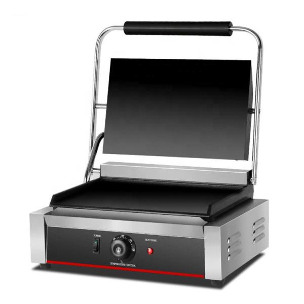 220V All Flat Electric Grill Machine with Heating Element Parts Sandwich Contact