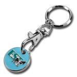 Europe Token Trolley Coin Keychain Shopping Cart Chip Holder For Souvenir