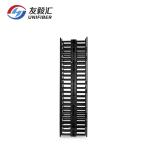 Vertical Dual Sided Cable Manager, 45RU, Bend Radius Plastic Finger Duct, 4.9 in