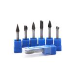 10pcs 6.35mm 1/4 Inch Double Cut Rotary Files Burr Tool Set for Woodworking