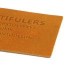 Molding Hot Press Brown Leather Patches For Hat jeans Clothes