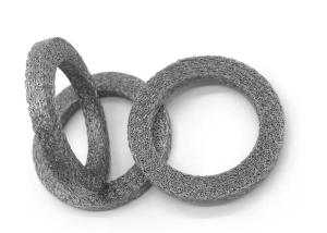 Wholesale Silver Yellow Stainless Steel Plain Knitted Wire Ring Mesh Customzied Diameter 5-300mm from china suppliers
