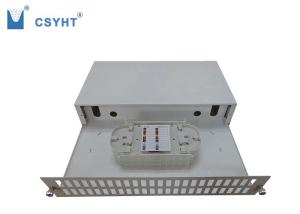Wholesale Slidable Rack Mounted Fiber Optic Patch Panel , 2U Height High Density Fiber Patch Panel from china suppliers