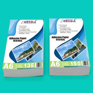 Wholesale Super White A6 135g 150g Self Adhesive Glossy Photo Paper from china suppliers