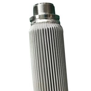 China 20um Polymer Pleated Filter Element Gas Filter Cartridge High Performance on sale