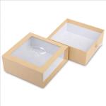Wholesale Custom Logo Recycled Materials High-end socks pvc gift box with window