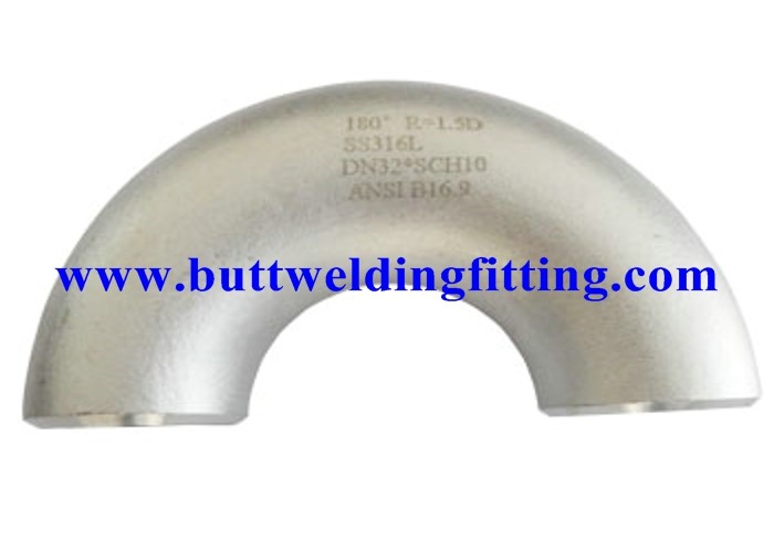 L / SR Tubing Stainless Steel Elbow Inconel 625 180 Degree Pipe Elbow
