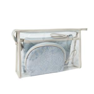 Wholesale Zipper Transparent PVC Cosmetic Bag 3 Pieces Set from china suppliers