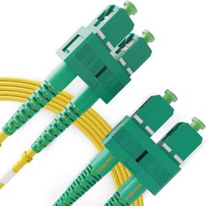 Wholesale SC APC Duplex Single Mode Fiber Optic Patch Cord 1M Length from china suppliers