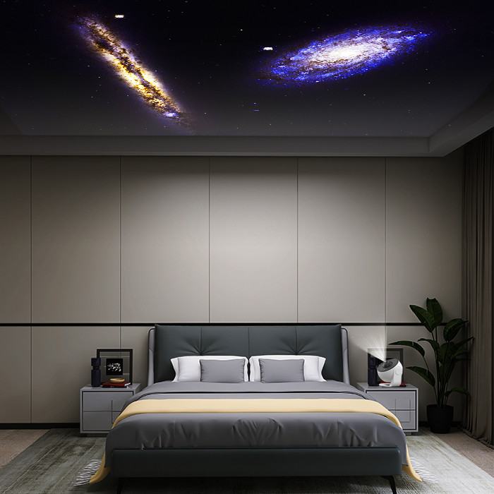4K HD Timer Solar System Projector , Multipurpose Milky Way Light Projector