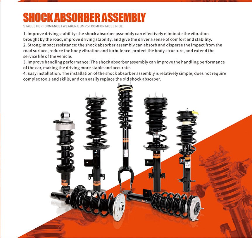 Left And Right Front Shock Absorber 103060801A For Tesla S 2WD 11-15