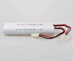 Wholesale NiCd 0.1C Rechargeable Battery Pack 3.6 V SC1700mAh Light Cell Weight from china suppliers