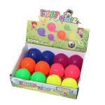 Rubber TPR Flashing Spikey Bouncing Yoyo Toy Ball in Multi-colors Great for