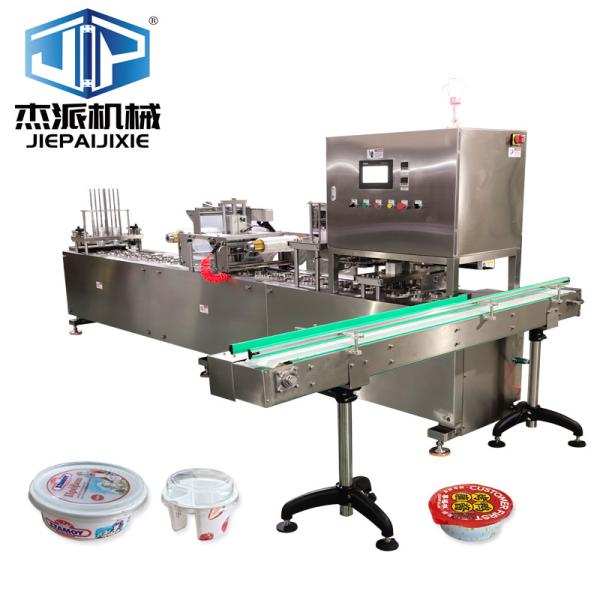 Automatic Cup Sealing Machine Cover Capping Machine PLC Control Stainless Steel