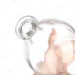 Custom Cylinder Round Shape Wide Lip Extra Flint Glass 700ml Liquor Bottle with