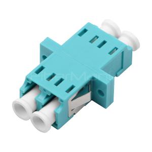 Wholesale OM3 Multimode Duplex Fiber Optic Adapters , Aqua LC To LC Fiber Coupler from china suppliers