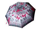 Manual Open Custom Travel Umbrellas Butterfly Flower Print Water Resistant