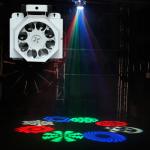8CH 8 Eye LED Effect Light Gobo Lights 24W For KTV / Bar / Night Club