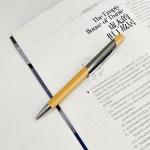 Environmental Multi Color Press Type Bamboo Ball Pen Printing Logo Click