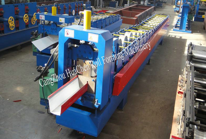 The Ghana style rain gutter roll forming machine cold roll forming machine