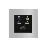 Aluminum Frame Multimedia Wall Socket UK standard USB / Bluetooth / HDMI