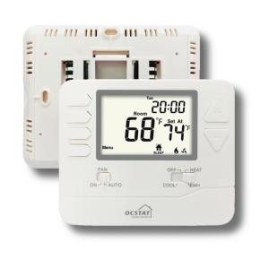 Wholesale White Color Household Multi Stage Heat Pump Thermostat With CE RoHS Standard from china suppliers