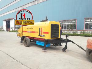 China Top Sale DHBT80 High Pressure Concrete Pump Trailer Mounted Concrete Pump For Sale Hydraulic Trailer Pump on sale