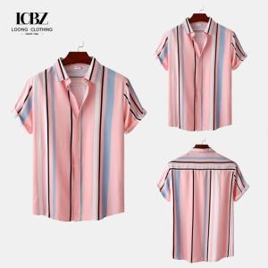 Wholesale Adult Viscose Printed Design 100% Cotton Hawaiian Shirts for Summer Beach Wear from china suppliers