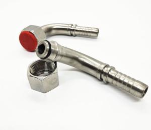 Wholesale Female Connection Metric 90 Degree Internal Thread 24 Degree Cone with O-Ring Seal 20591 from china suppliers