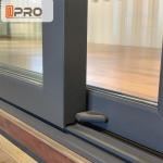 Australia Anti Noise Aluminium Sliding Glass Doors System Customized Size