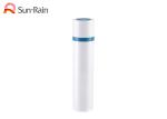 Round Rotating Airless Pump Bottle Vacuum Plastic White Color For Lotion