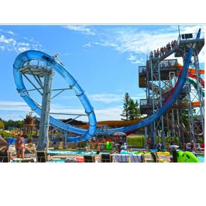 Wholesale Colorful Aqua Loop Water Slide Exciting Ride With Cabin Adrenaline Tobogan from china suppliers