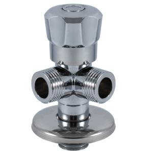 Wholesale Chrome Toilet Angle Valve Three-Way Angle Stop Valve For Kitchen And Bathroom from china suppliers