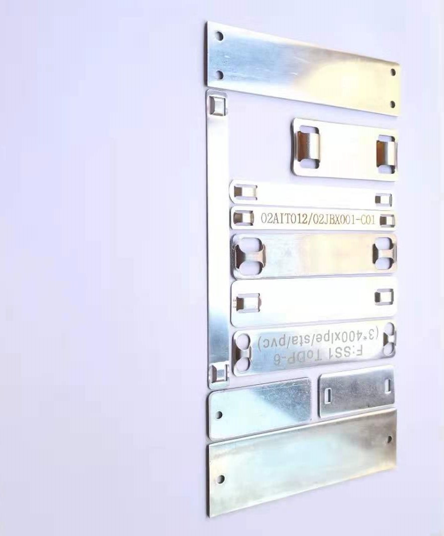OEM Aluminum Cable Marker Plate Brushed Tag Stainless Steel Number Plate