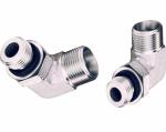 Carbon Steel Hydraulic Hose Straight Adapter Fittings 90 Degree Elbow Hose