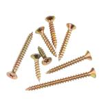 Colored Zinc Cross Countersunk Head Screws for Solid Wood Boards Grade 4.8/8.8