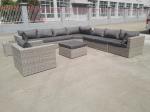 L Shape Corner Garden Sofa Rattan Wicker Outdoor Sofa Set